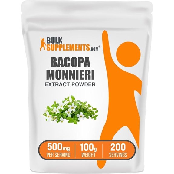 BulkSupplements Bacopa Extract Powder - 100g