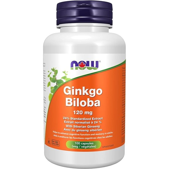 NOW Foods Ginkgo Biloba 120 mg Veg Capsules