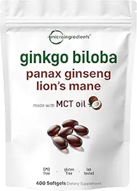Micro Ingredients Ginkgo Biloba & Ginseng Softgels