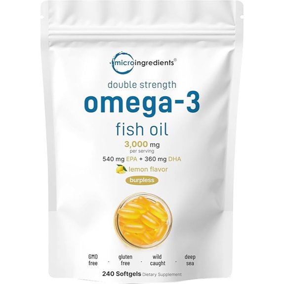 Micro Ingredients Omega 3 Fish Oil Supplements