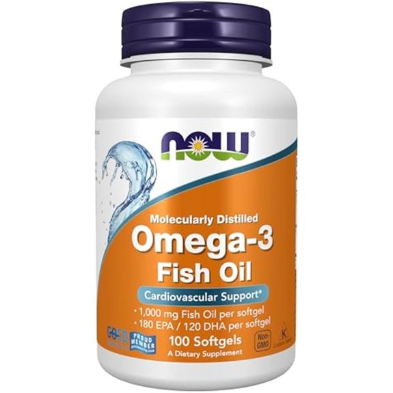 NOW Supplements Omega-3 Softgels (180 EPA / 120 DHA)